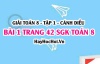Giải bài 1 trang 42 Toán 8 Tập 1 SGK Cánh Diều: Cộng trừ phân thức cùng mẫu, khác mẫu